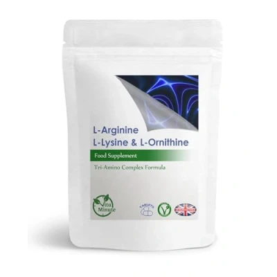 Image of L Lysine Arginine Ornithine, Tri Amino Complex 1400mg Tablets (Pack of 30)