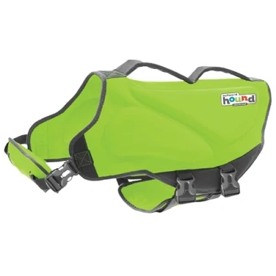Image of Outward Hound Dawson Swim Green Dog Life Jacket, Medium