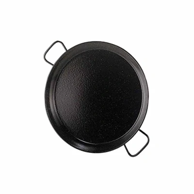 Image of Garcima La Ideal Enamelled Steel Paella Pan 26cm,Black