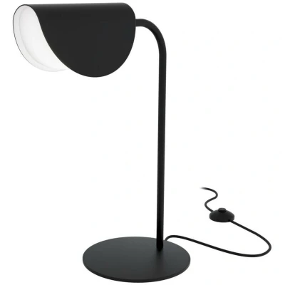 Image of Mollis Modern Table Lamp Black, Acrylic Shade