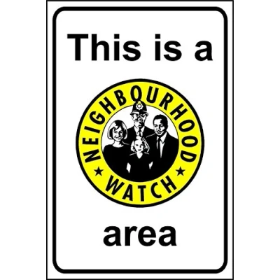 Image of This is a neighbourhood watch safety sign 3mm Aluminium 300mm x 200mm