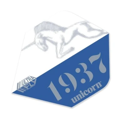 Image of Unicorn UltraFly Dart Flights Icon Blue Design Standard Plus Shape Ultra Durable 100 Micron Polyester PET