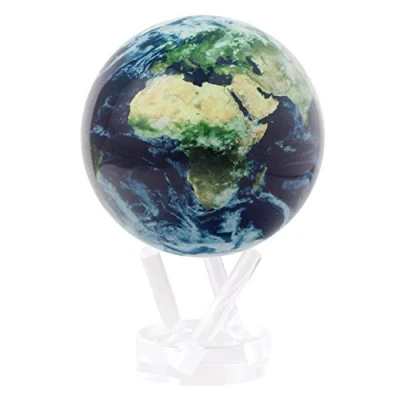 Image of MOVA Globe Earth with Cloud 6&quot;with Base, Solar Powered Rotating No Need of Battery or Chord, Unique Gift and Decoration for Men, Women