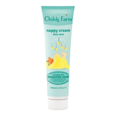 Image of Childs Farm Baby Nappy Cream 100ml Aloe Vera Suitable Newborns With Dry, Sensitive &amp; Eczema prone Skin
