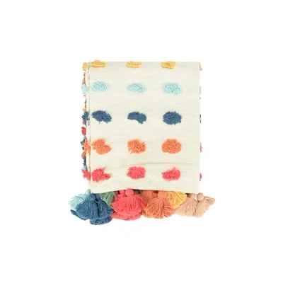 Image of Creative Co op Throw, Cotton, Multicolor, Twin