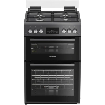 Image of Blomberg GGRN655N 60cm Double Oven Gas Cooker with Hob Anthracite