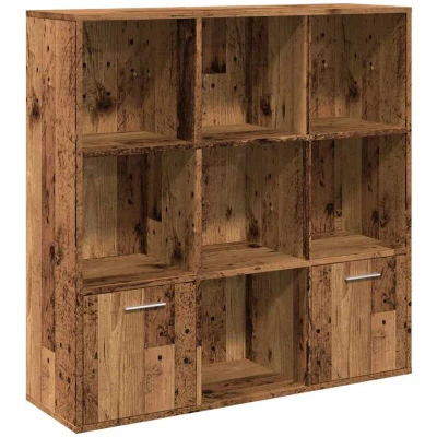 Image of vidaXL Book Cabinet Old Wood 98x29x97.5 cm Engineered