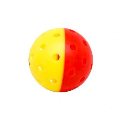 Image of GAMMA Two Tone Training Pickleball Balls, High Visibility Outdoor Pickleballs, Ideal for All Levels of Play, Yellow/Red 12 ag
