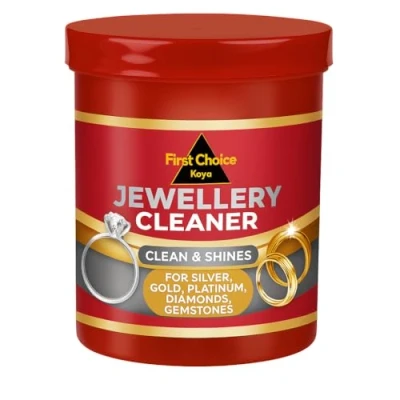 Image of First Choice Kaya Jewellery Cleaner for Silver Gold Platinum Diamonds Gemstones Cleans and Restores Shine (145ml)