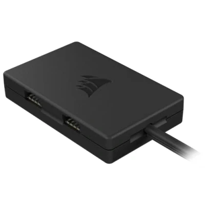 Image of Corsair Internal 4 Port USB 2.0 Hub 4x 9 Pin Ports Easy Magnetic Installation Compatible with most Intel® and AMD® Motherboards Black