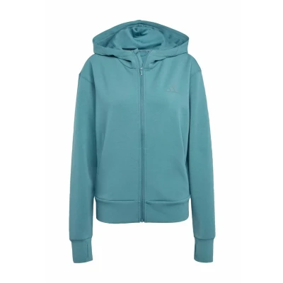 Image of adidas Performance Hooded Fleece jacket, Women&#039;s, Size: XS, Preloved teal