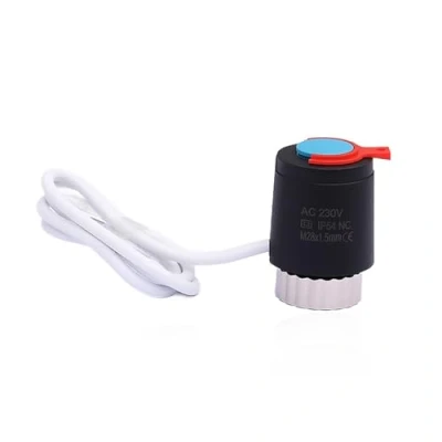 Image of HWEIH 1/5 Pieces 230V Normally Closed NC M28*1.5mm Electric Thermal Actuator for Underfloor Heating Thermostatic Radiator Valve(1 Piece Black)