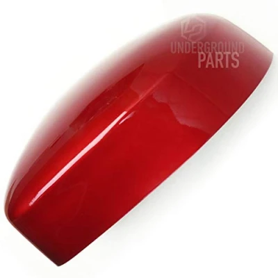 Image of Underground Parts Candy Red Wing Mirror Cap Left Passenger Side Door for Ford Focus mk3 &amp; Mondeo mk4