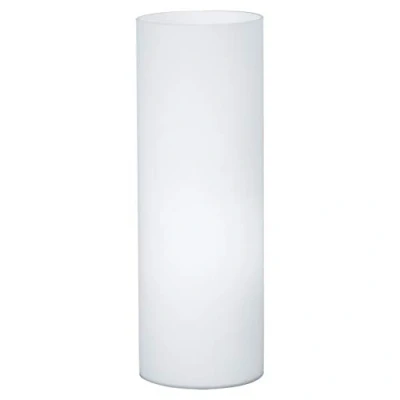 Image of EGLO GEO 1 bulb table lamp, white colour Bedside lamp with Opal Matt glass, E27 socket, incl. switch