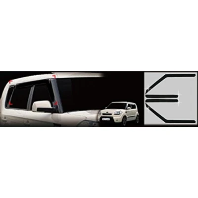 Image of AUTO CLOVER Wind Deflectors Set for Kia Soul 2009 2013 (4 pieces)