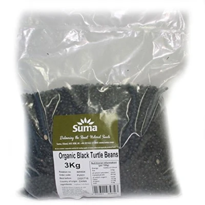 Image of Suma Bagged Down Organic Black Turtle Beans 3KG