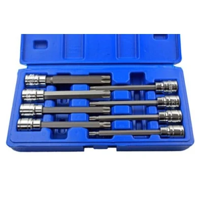 Image of US Pro Bergen 8PC 3/8&quot; Dr. 110mm Long Torx Bit Socket Set T25 T60