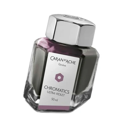 Image of Caran d&#039;Ache 50ml Chromatics Ink Bottle Ultraviolet