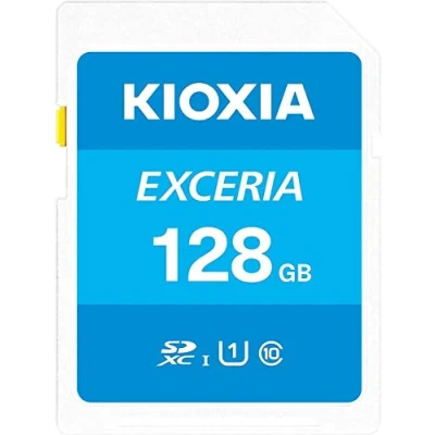Image of Kioxia 128GB Exceria U1 Class 10 SD card