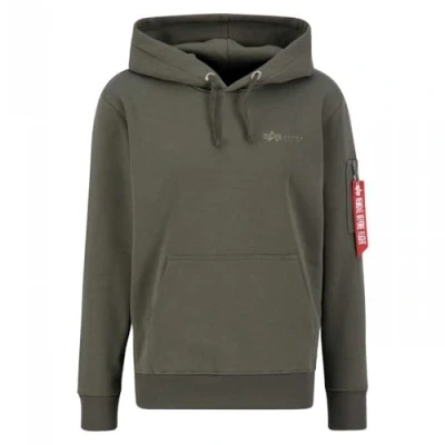 Image of Alpha Industries Men&#039;s Air Force Hoody Hooded Sweat Sweatshirt, Dark Olive, S