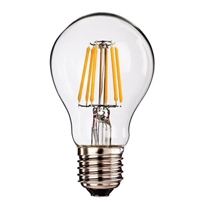 Image of Firstlight 6w LED E27 A60 Light (Set of 3 Bulbs), Clear Glass