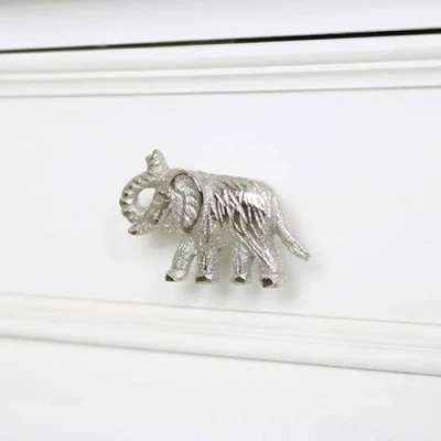 Image of Melody Maison Silver Elephant Drawer Knob