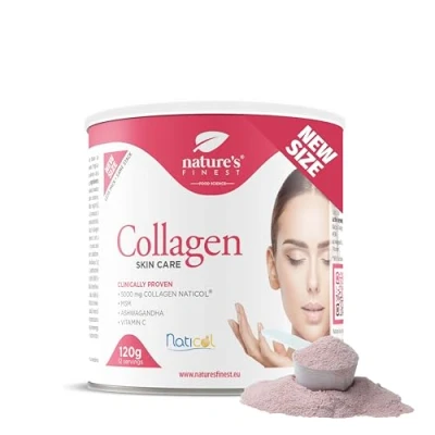 Image of Nature&#039;s Finest by Nutrisslim Collagen Skincare: Fish Powder Naticol (5000mg) with MSM, Vitamin C, Ashwagandha Hydrolyzed Marine Type 1, Gluten Free