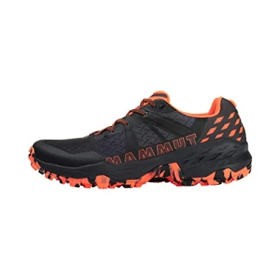 Image of Mammut Sertig II Hiking shoes, Men&#039;s, Size: 12.5, Black/vibrant orange Synthetics/textile