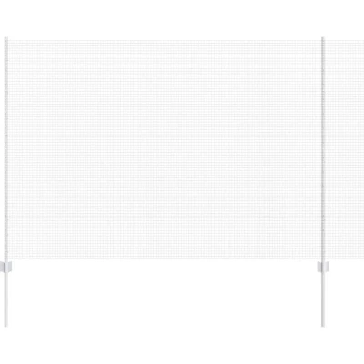Image of vidaXL Welded Wire Fence with 10 U Posts Silver 1.6x10 m Steel