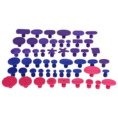 Image of Qiilu 52Pcs Car Auto Body Dents Removal Pulling Tabs Paintless Dent Repair Tools