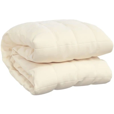 Image of Weighted Blanket Light Cream 150x200 cm 11 kg Fabric vidaXL