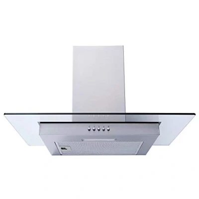 Image of SIA FL60SS 60cm Flat Glass Stainless Steel Chimney Cooker Hood Extractor Fan