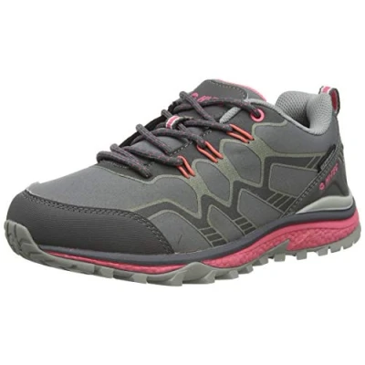 Image of Hi Tec Stinger WP Womens Walking Shoe, GRAFFUTE/CHIACCIO/Pink, 4 UK