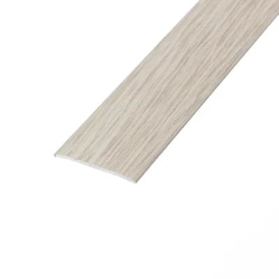 Image of eXtreme Self Adhesive Flat Threshold Strip 3ft Stick Down Transition for Laminate, Tile, Wood, and Lino Flooring Waterproof, Dirt Resistant, Sturdy Door Bar Light Grey
