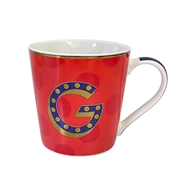 Image of HOX Xpressions Pillarbox Ceramic Alphabet Mug G