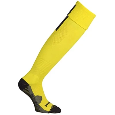 Image of uhlsport Men Team Performance Socks Lemon Yellow/Black, Size 45 47