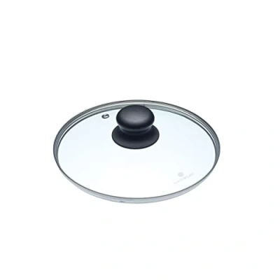 Image of KitchenCraft MCGLLID20 MasterClass Glass Saucepan Lid Designed to Fit All 20 cm Saucepans and Frying Pans, (8 Inch)