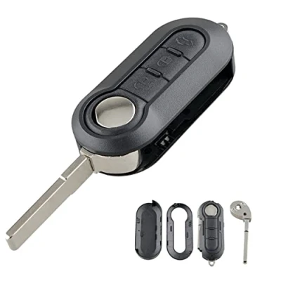 Image of Kelay 3 Buttons Car Key Fob Cover Replacement for Fiat 500 Peugeot Citroen Brava Bravo Evo Grande Doblo Ducato Panda Punto Remote Case Shell