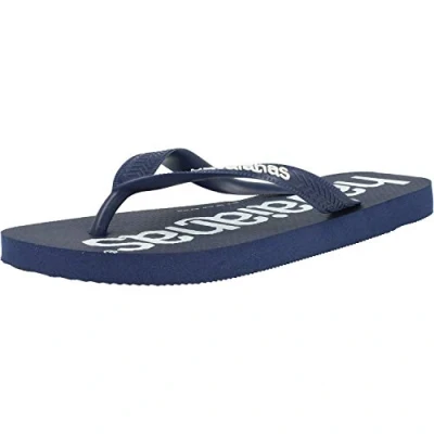 Image of Havaianas Top Logomania, Comfortable, Durable, and Lightweight Flip Flops, with Large Logo on the Sole, Adults Unisex