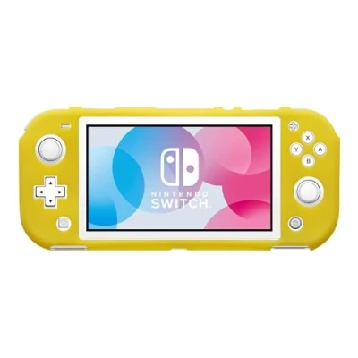 Image of kwmobile Silicone Cover Compatible with Nintendo Switch Lite Soft Protective Case Skin Yellow