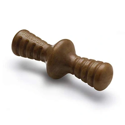 Image of Benebone Zaggler Indestructible Rolling Dog Chew Toy For Aggressive Chewers, Long Lasting Tough Boredom Breaker Dogs, Real Bacon Flavour, Small Made in the USA.