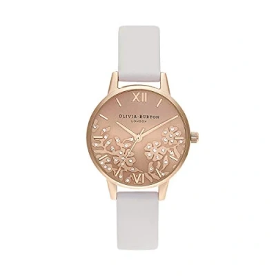 Image of Olivia Burton Analogue Quartz Watch for Women with Blush Leather Strap OB16MV102