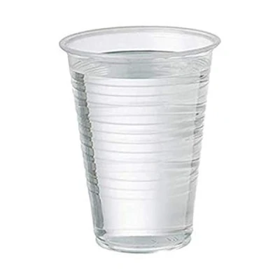 Image of We Can Source It Ltd 7oz Clear Strong Plastic Drinking Glass Disposable Water Cups Tumblers Eco Friendly Drinkware 100% Recyclable Great for Coolers, Parties 500 Pack