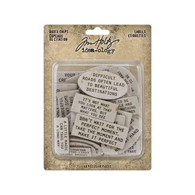 Image of Idea Ology Chipboard Quote Chips 48/Pkg Labels TH94320