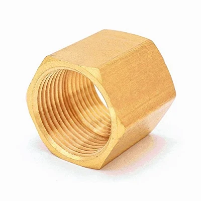 Image of ExcInter Brass 1/8&#039;&#039; to Copper Hose Nut Rod Coupler Connector Adapter Pipe Fitting Hex Female Thread Straight Coupling BSP