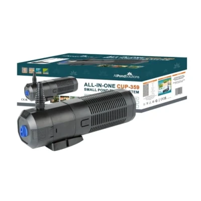 Image of allpondsolutions CUP 359 2000L/H All in One Pond Pump Filter with Fountain and 9w UV Steriliser, Clear Water Algae Control for Ponds up to 2000L