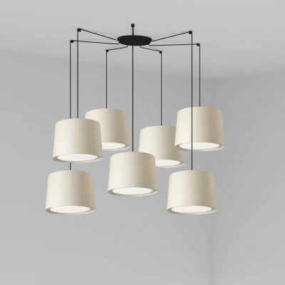 Image of Conga Triple Cylindrical Cluster Drop Light White, E27