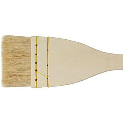 Image of Jackson&#039;s : Artist Hake White Goat Hair Brush Flat 2.25in (60mm)