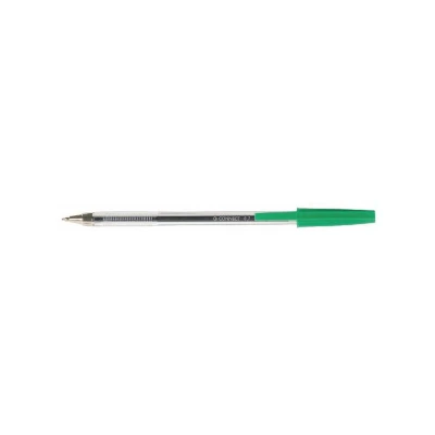 Image of Q Connect Ballpoint Pen Medium Green (Pack of 20) KF34045