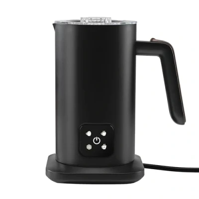 Image of Treat Factory 4 in 1 Magnetic Whisking Hot Chocolate Maker with 2 Latte Glasses Set